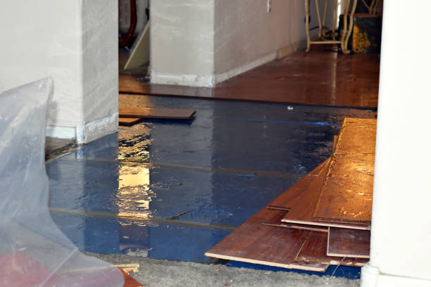 Professional Water Extraction technician working in Burlington, NC